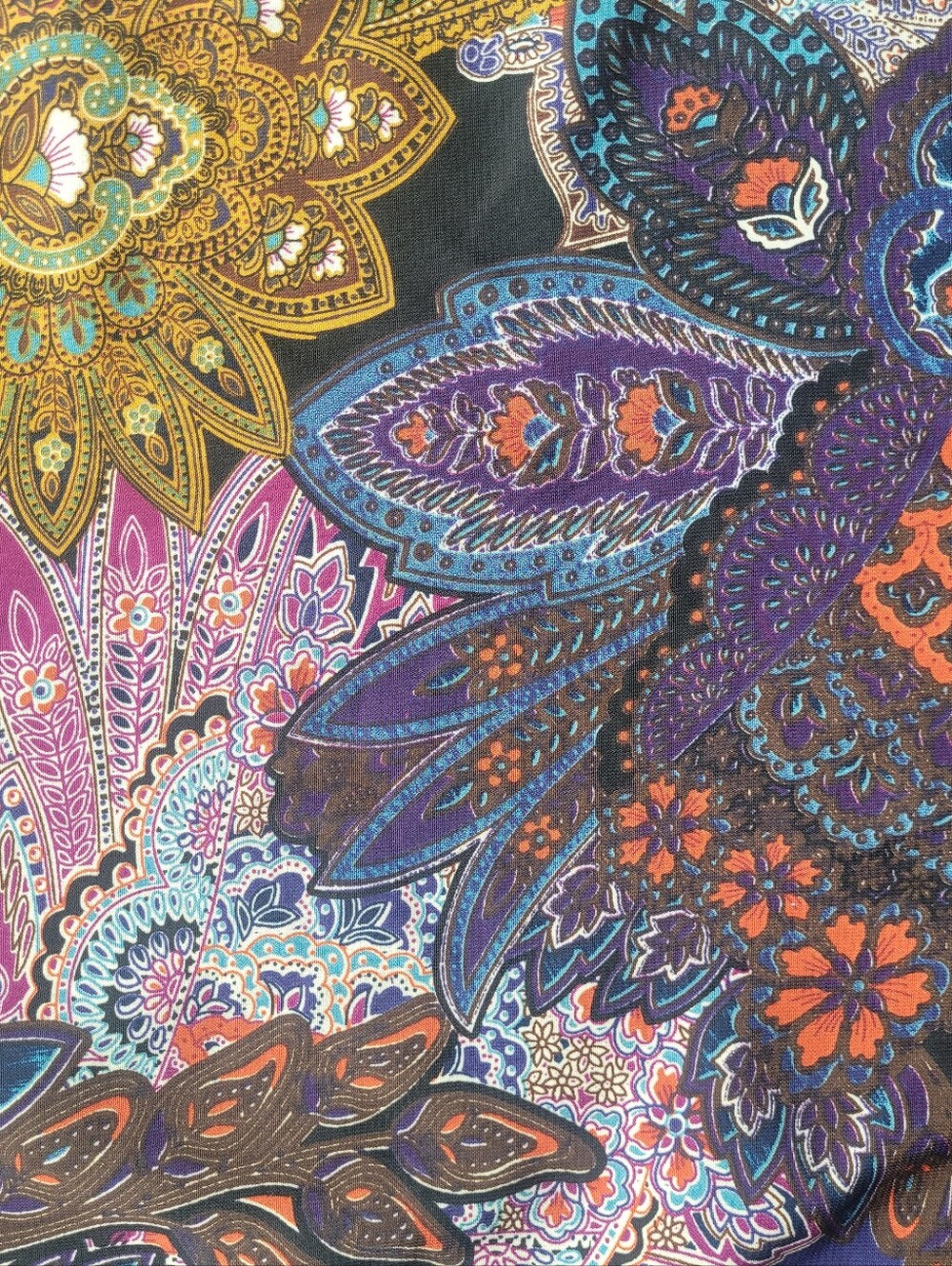 Anthropologie Vanessa Virginia Petaled Paisley Maxi Skirt, VGUC, Size M - Picture 9 of 9